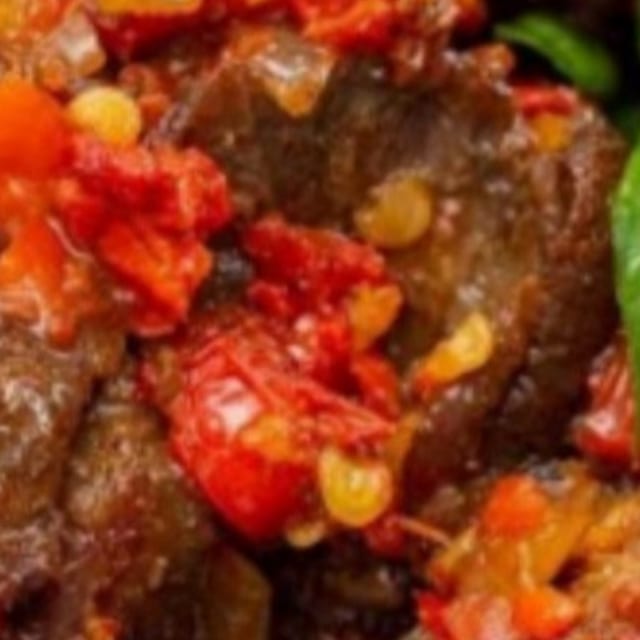 Peppered Goat Meat.