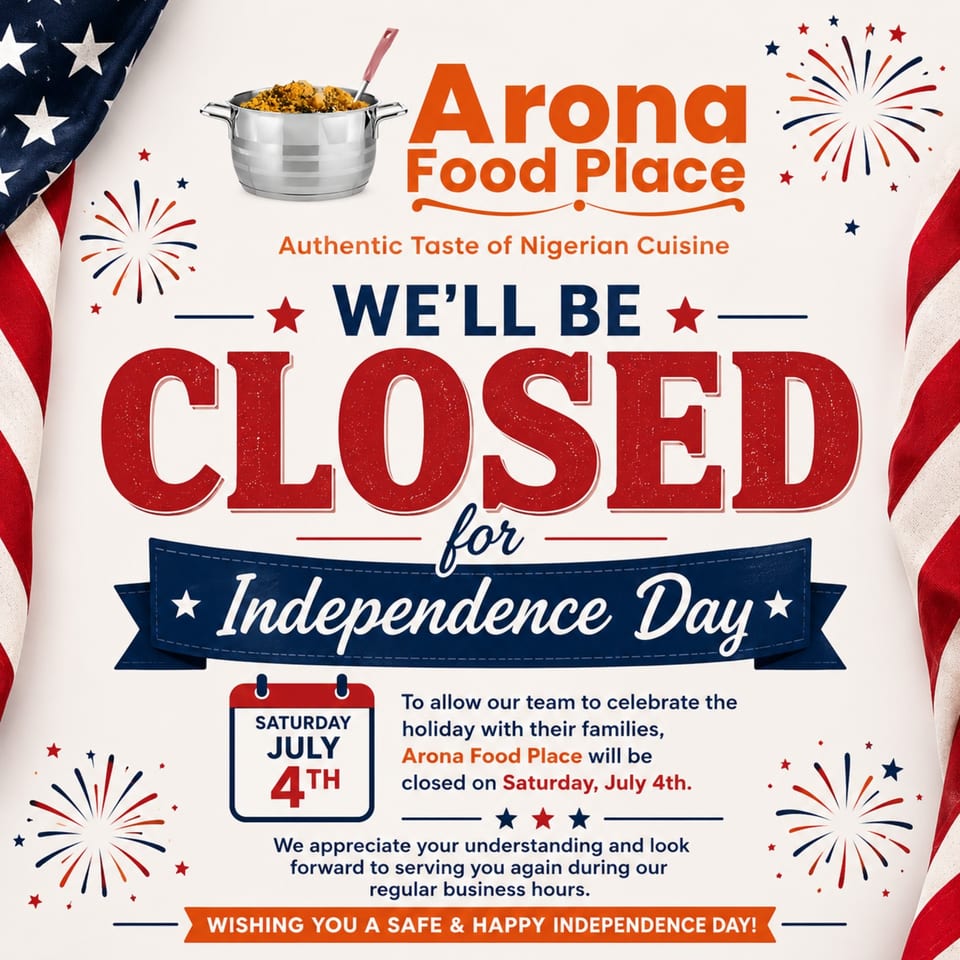 Happy 4th of July! We'll Be Closed🇺🇸