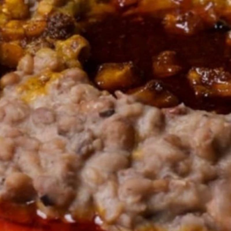 Ewa-Goyin with Fried Plantains.